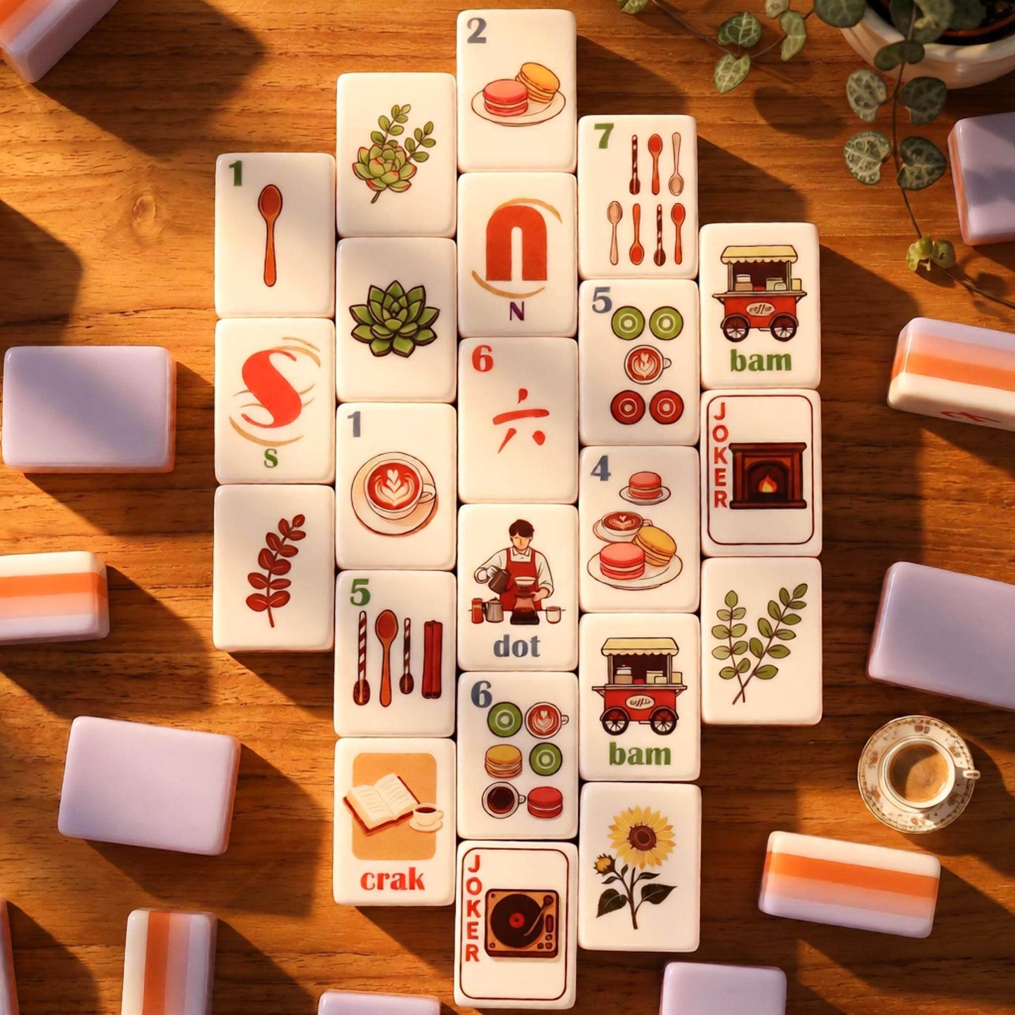 Afternoon Time Mahjong Tiles