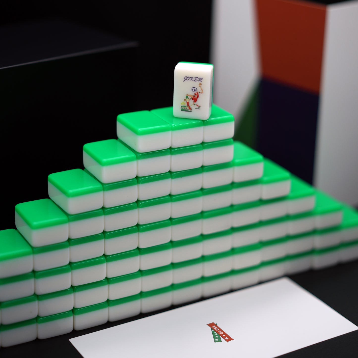 Mahjong Tiles Set,2026 North America Soccer Theme,Sport Redefined in Jade & Ivory
