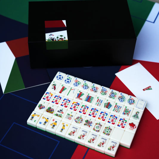 Mahjong Tiles Set,2026 North America Soccer Theme,Sport Redefined in Jade & Ivory
