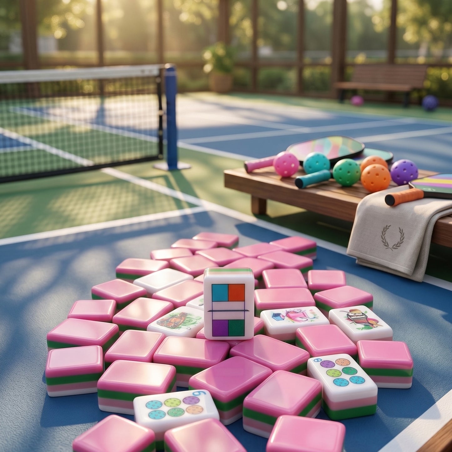 Pickleball Mahjong Set
