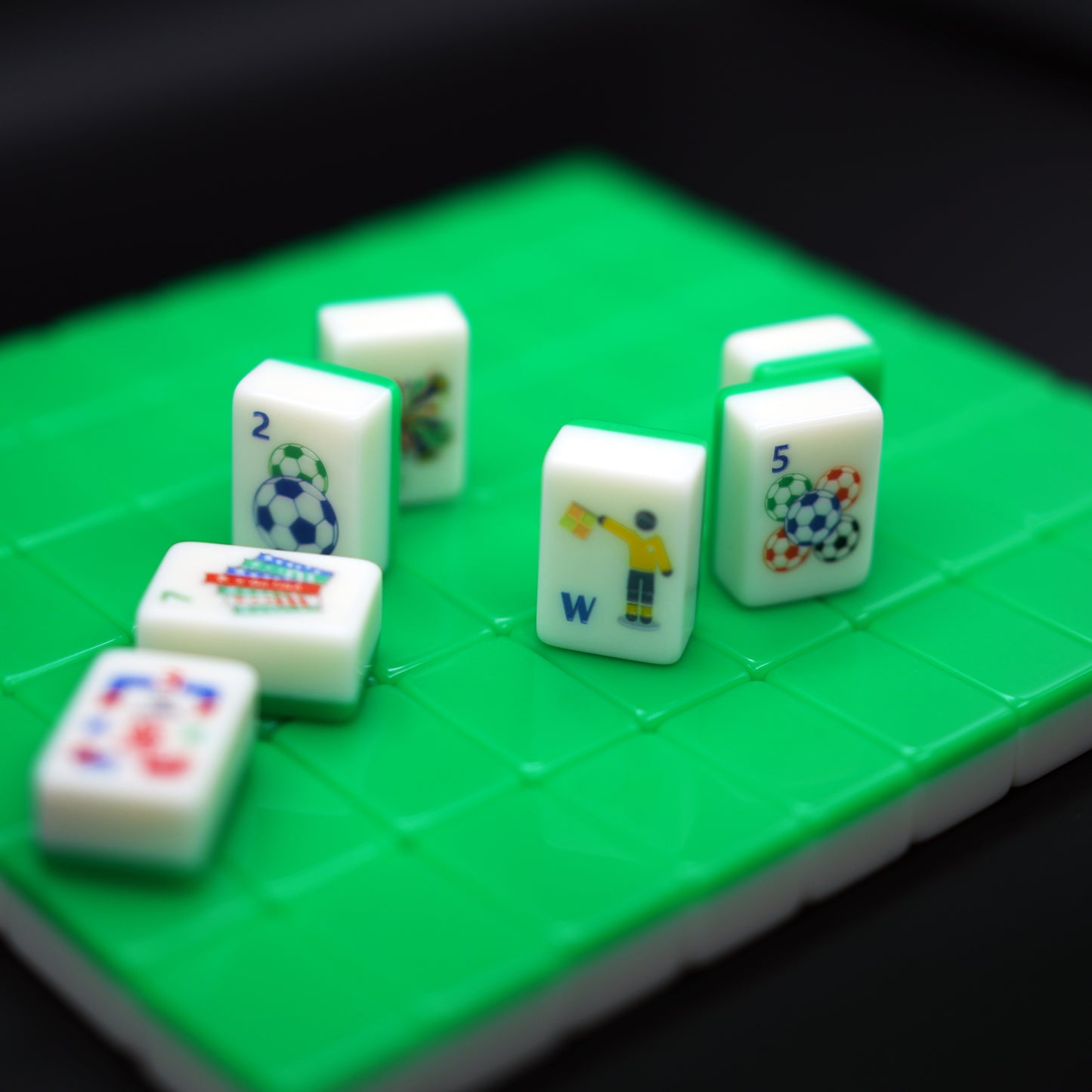 Mahjong Tiles Set,2026 North America Soccer Theme,Sport Redefined in Jade & Ivory