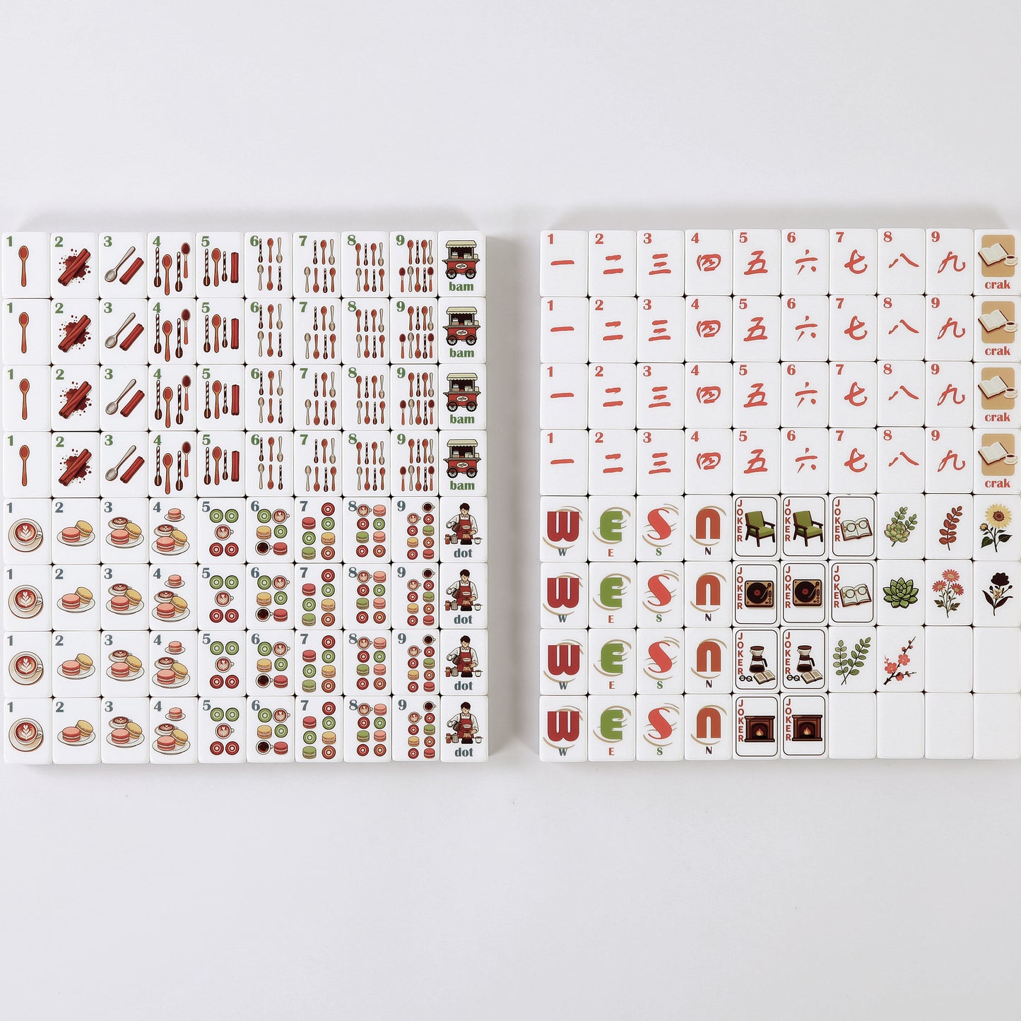 Afternoon Time Mahjong Tiles